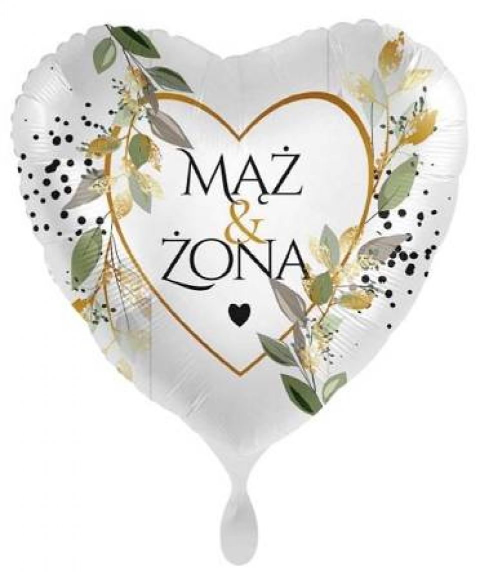 Zdjęcie produktu Balon foliowy serce "Mąż & Żona" nr 1 