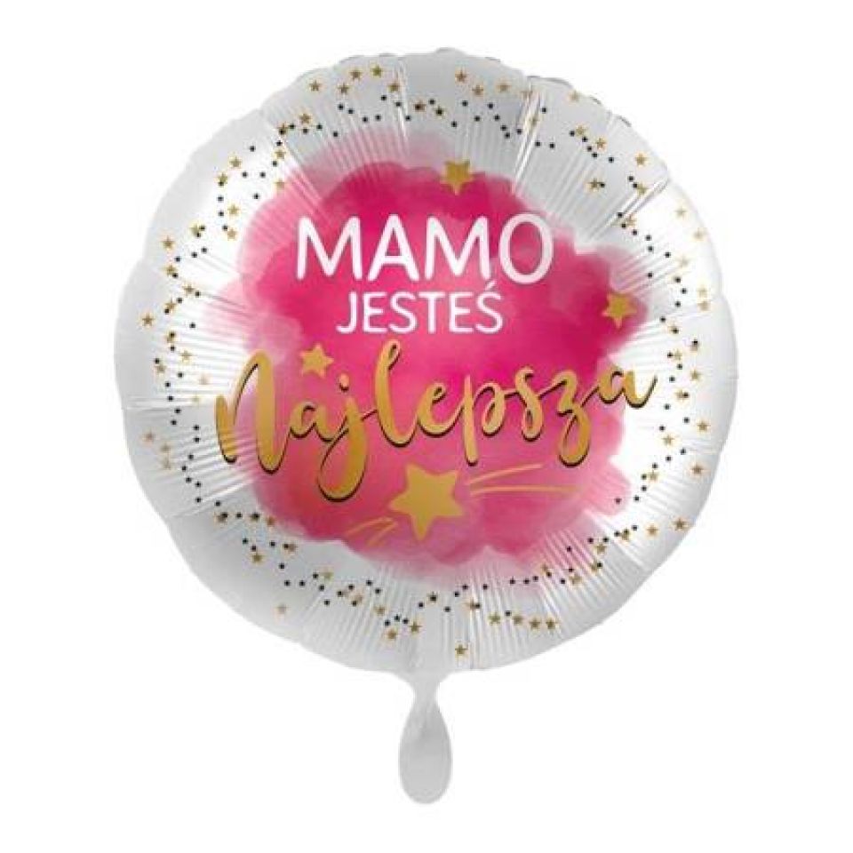 Zdjęcie produktu Balon foliowy okrągły "Mamo jesteś najlepsza" nr 1 