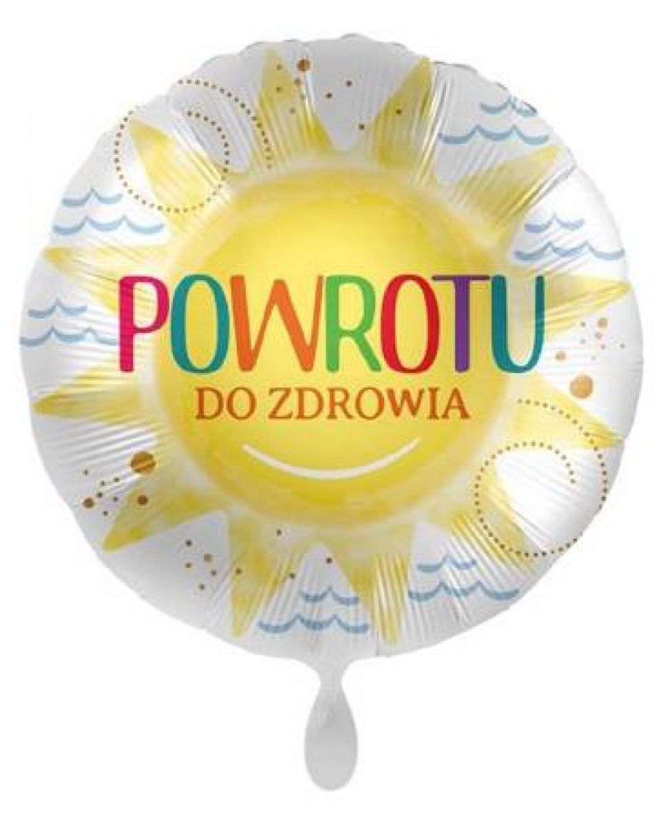 Zdjęcie produktu Balon foliowy okrągły "Powrotu do zdrowia" nr 1 