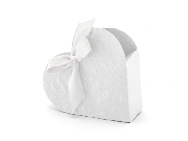 Zdjęcie 1 Pudełka upominkowe białe w kształcie serca