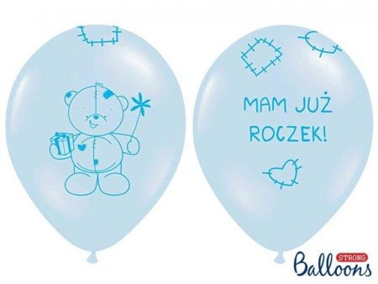 Zdjęcie produktu Balony pastelowe z nadrukiem "Mam już roczek" nr 1 