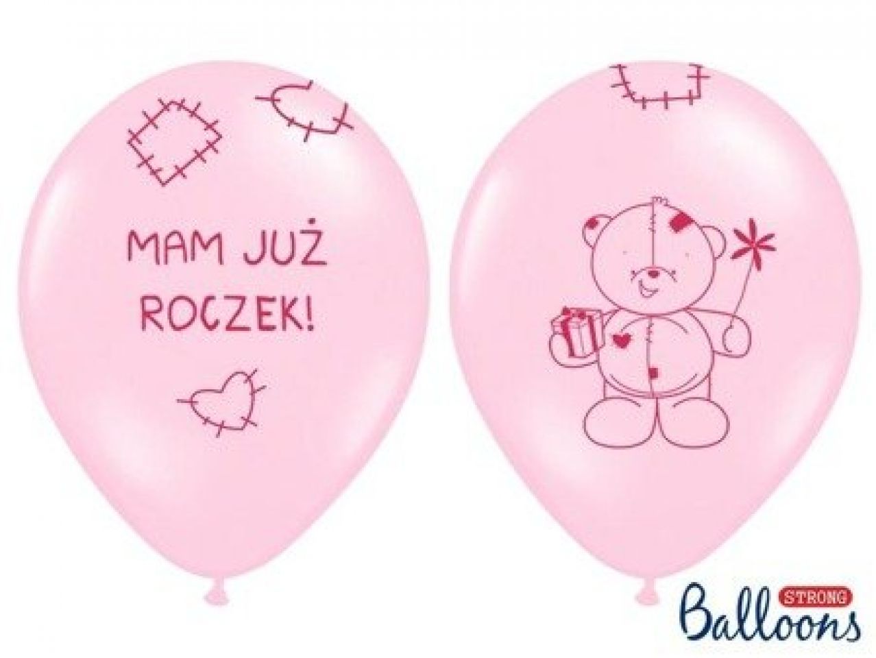 Zdjęcie produktu Balony pastelowe z nadrukiem "Mam już roczek" nr 1 