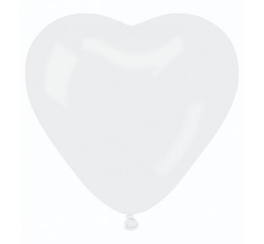 Zdjęcie 1 Balon gumowy serce białe duże