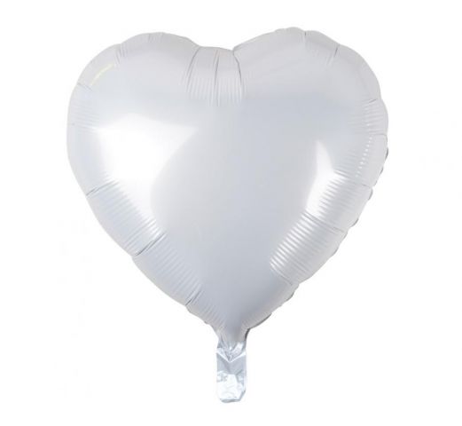 Zdjęcie 1 Balon foliowy serce białe