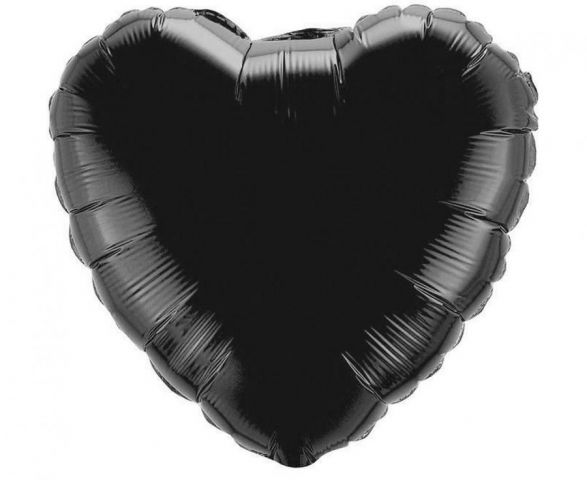 Zdjęcie 1 Balon foliowy serce czarne