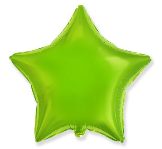 Zdjęcie 1 Balon foliowy gwiazda jasno zielona
