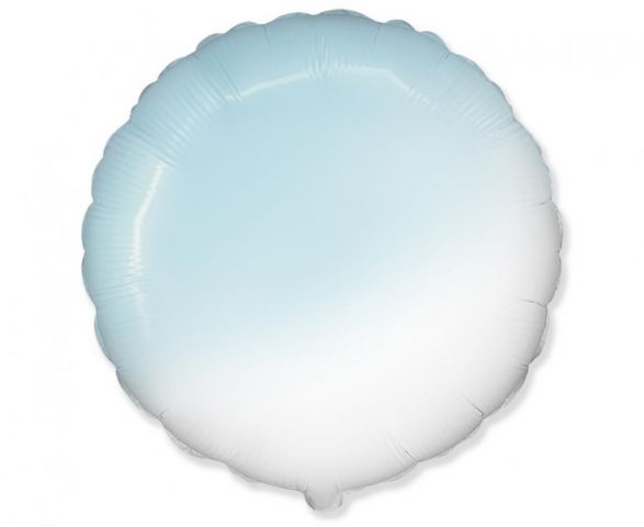 Zdjęcie 1 Balon foliowy okrągły biało-niebieski