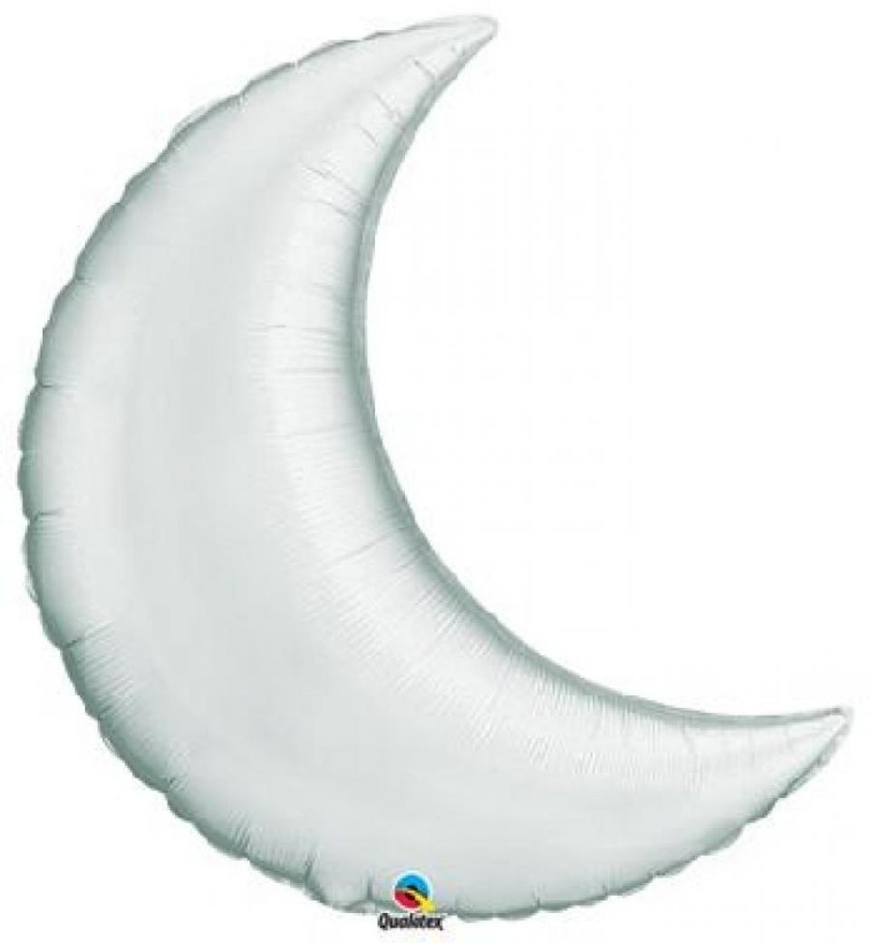 Balon foliowy księżyc srebrny