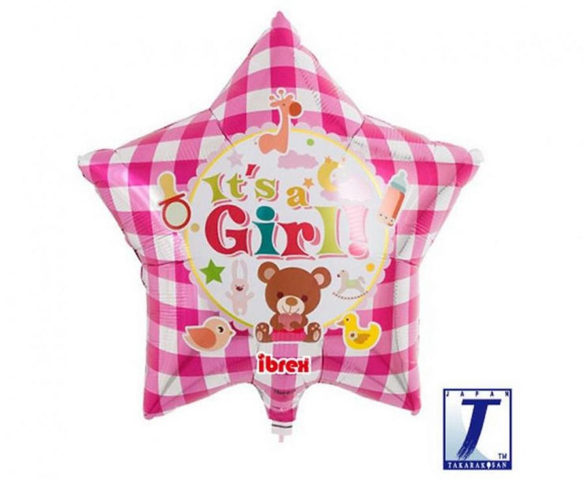 Zdjęcie produktu Balon foliowy gwiazdka It's a girl nr 1 