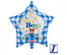 Zdjęcie produktu Balon foliowy gwiazdka It's a boy nr 1 