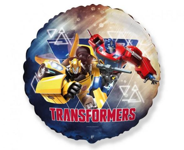 Zdjęcie 1 Balon foliowy okrągły Transformers - przyjaciele