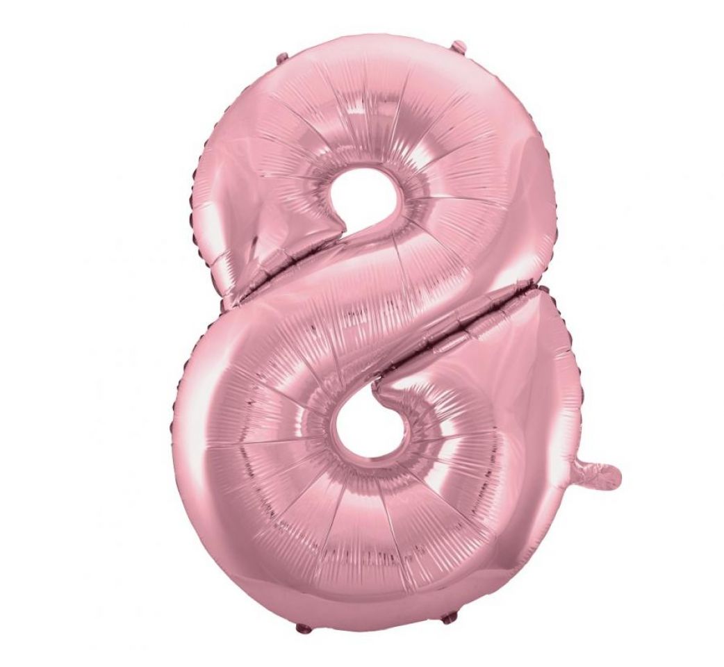 Balon foliowy cyfra 92cm różowa