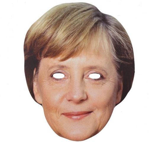 Zdjęcie 1 Maska papierowa Angela Merkel