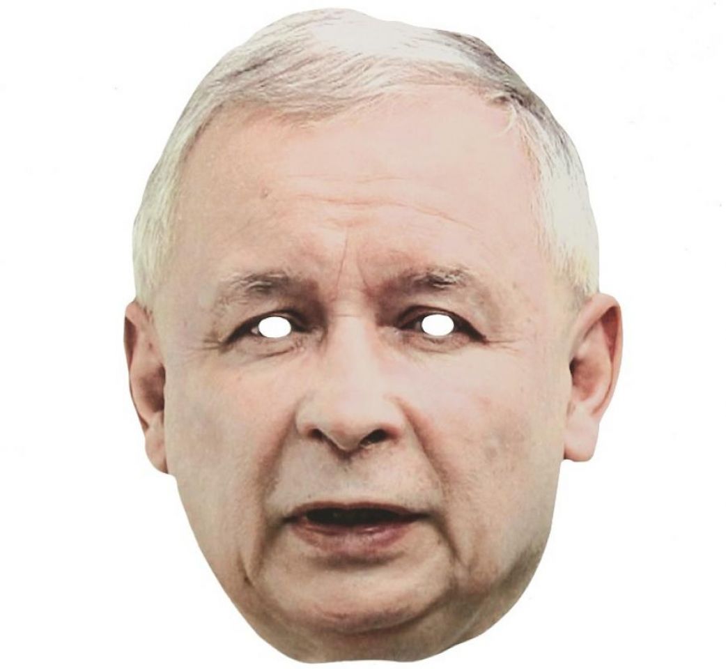 Zdjęcie produktu Maska papierowa Jarosław Kaczyński nr 1 