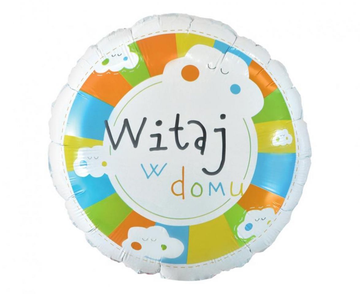 Zdjęcie produktu Balon foliowy okrągły Witaj w domu nr 1 