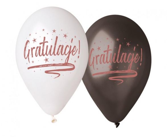 Zdjęcie 1 Balony pastelowe z nadrukiem Gratulacje