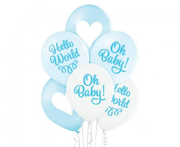 Zdjęcie 1 Balony pastelowe z nadrukiem na narodziny dziecka