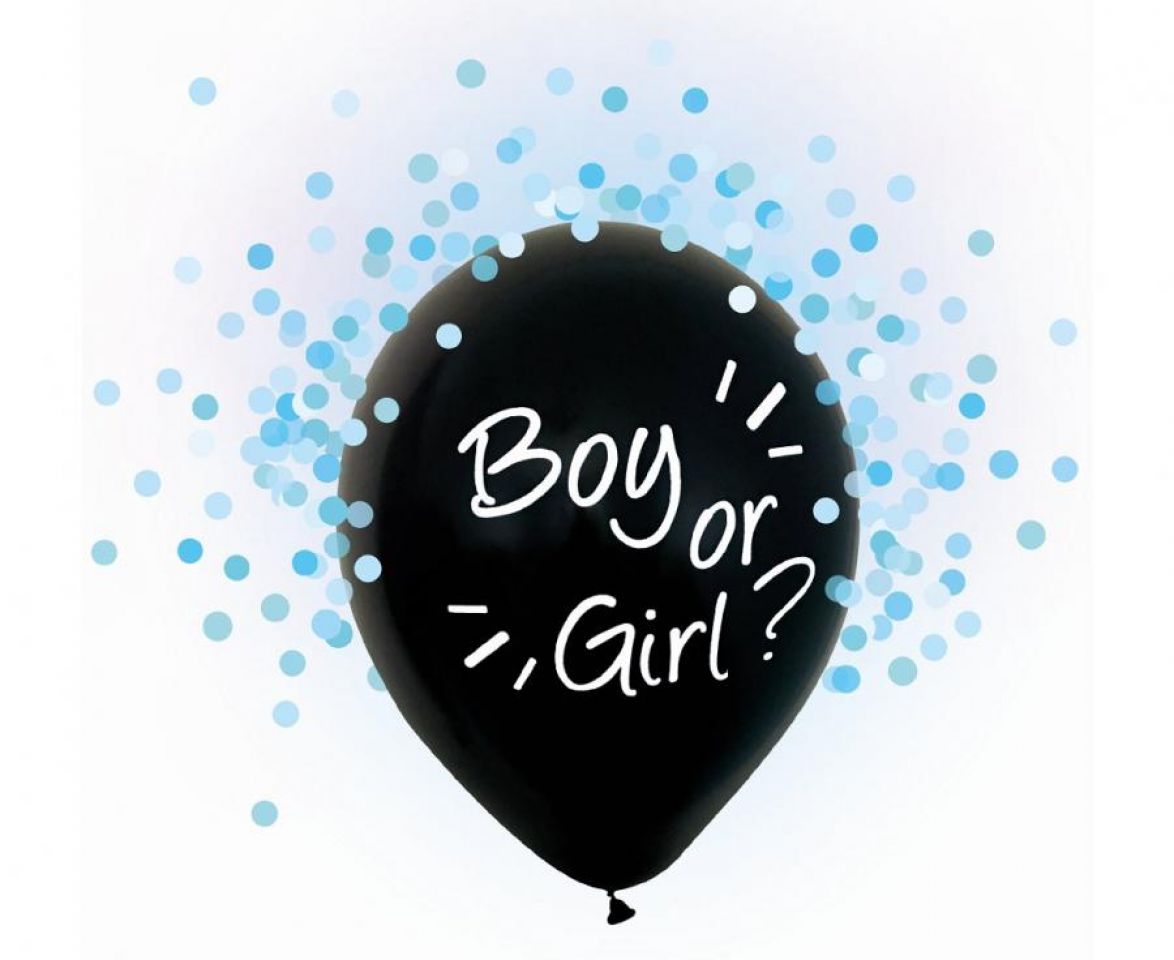 Balony gumowe z nadrukiem "Boy or Girl?"