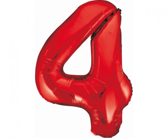 Zdjęcie 1 Balon foliowy cyfra 85cm czerwona