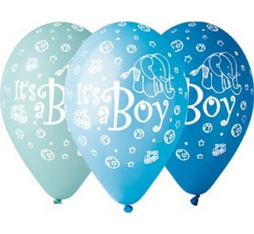 Zdjęcie 1 Balony pastelowe z nadrukiem "It's a Boy"