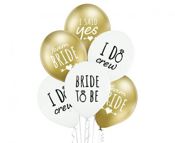 Zdjęcie 1 Balony pastelowe z nadrukiem "Bride to be"