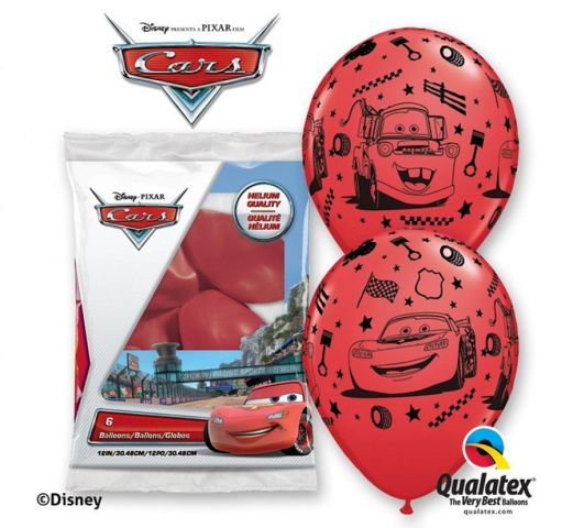 Zdjęcie 1 Balony pastelowe z nadrukiem "Cars"