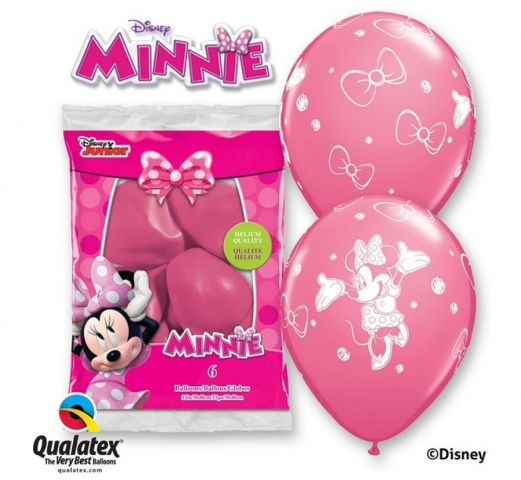 Zdjęcie 1 Balony pastelowe z nadrukiem "Minnie"